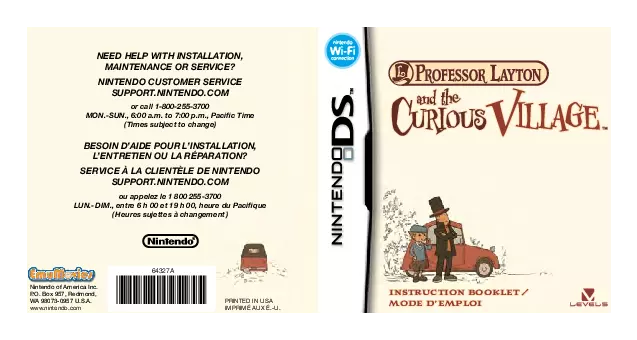 manual for Professor Layton and the Curious Village